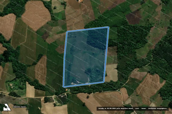 Imagem de satélite de SITIO SAO MIGUEL - Parte 1 em Prudentópolis - PR