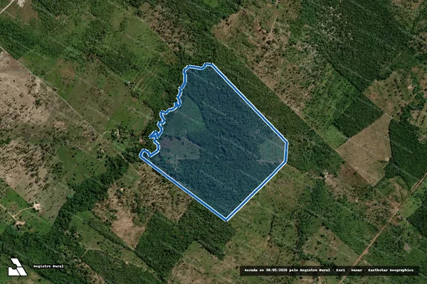 Imagem de satélite de LOTE 140 ? PA REUNIDAS - LOTE 140 em Aragominas - TO