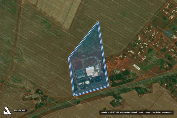 Imagem de satélite de Planta HINOVE - Parte 1 em Rio Brilhante - MS