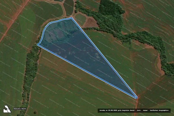 Imagem de satélite de Lote de Terras sob nº 34-B, situado na Gleba São Pedro - Lote de Terras sob nº 34-B, situado na Gleba São Pedro em Assis Chateaubriand - PR
