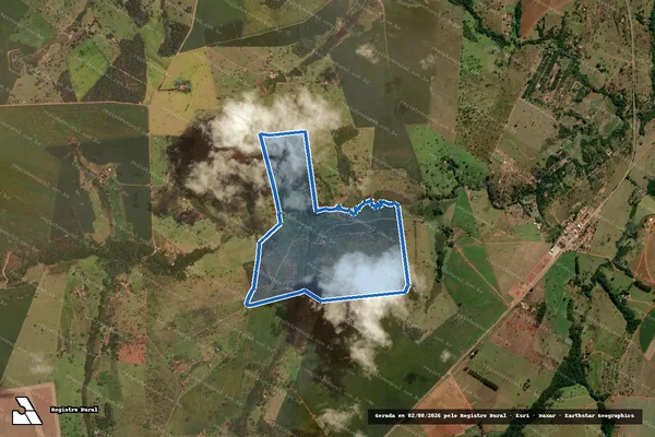 Imagem de satélite de FAZENDA BONSUCESSO - 001 em Hidrolândia - GO