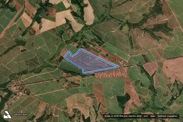 Imagem de satélite de FAZENDA ELDORADO - FAZENDA ELDORADO_MAT_5.872 GLEBA B em Paraíso - SP