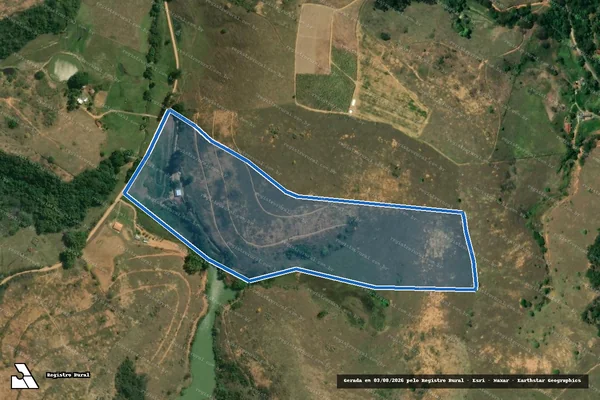 Imagem de satélite de Sítio Bagres e Boa Vista - Parte 1 em Leopoldina - MG