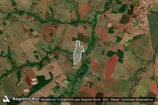 Imagem de satélite de Rancho Oliveira - 001 em Itaguari - GO