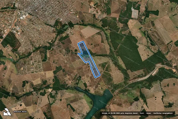 Imagem de satélite de FAZENDA ÁGUA FRANCA - FAZENDA ÁGUA FRANCA, GLEBA C em Gurupi - TO
