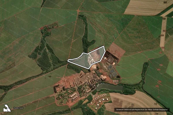Imagem de satélite de Fazenda Monte Alegre ? Gleba B - Desmembrado em Guariba - SP