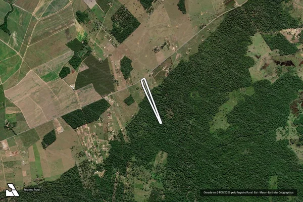 Imagem de satélite de FAZENDA SÃO SEBASTIÃO - PARCELA 10 em Linhares - ES