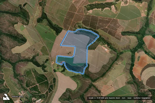 Imagem de satélite de FAZENDA SAO JOSE - 001 em Ibiá - MG