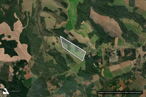 Imagem de satélite de FAZENDA PARAÍSO - Única em Imbituva - PR