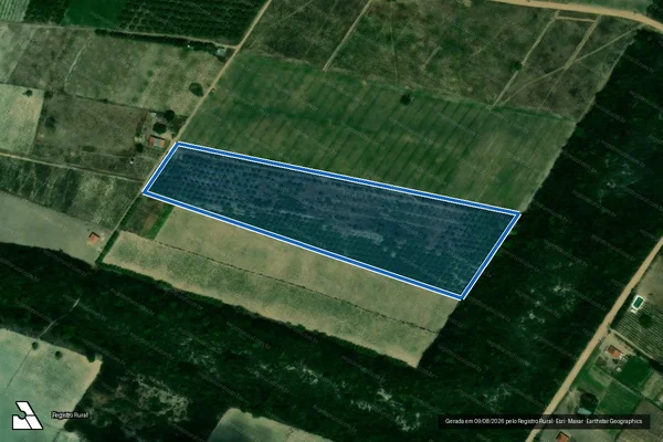 Imagem de satélite de Projeto de Assentamento Vale do Lírio - Lote34a - Parte 1 em São José de Mipibu - RN
