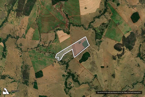 Imagem de satélite de FAZENDA SÃO DOMINGOS - PARCELA 01 em Sanclerlândia - GO