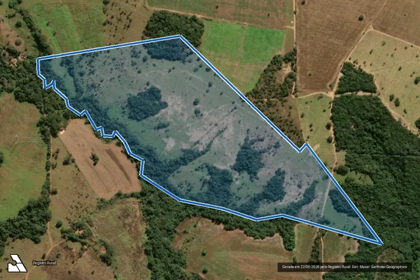 Imagem de satélite de FAZENDA SÃO JOÃO (PARTE) - Gleba 8299 em Silvânia - GO