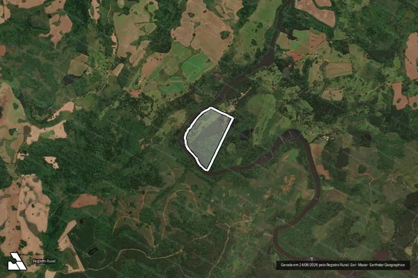 Imagem de satélite de FAZENDA DOS PINHEIROS RALOS - GLEBA ÚNICA em São José do Cerrito - SC