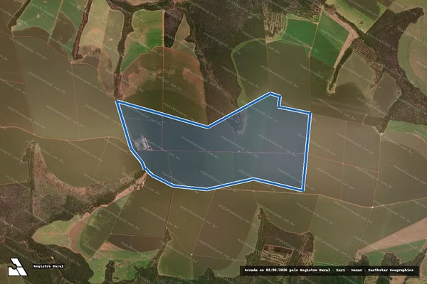 Imagem de satélite de FAZENDA SM 5 - Parcela 1 em Itiquira - MT
