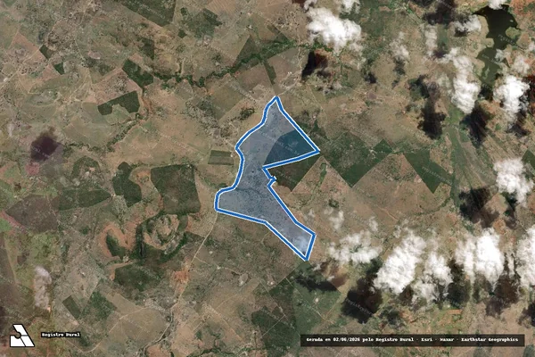 Imagem de satélite de FAZENDA MORRO BRANCO - Parte 2 - Mat 2131 ? Parte 2 em Boa Vista do Tupim - BA