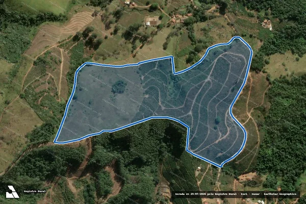 Imagem de satélite de Fazenda Bela Vista - Fumaça - Gleba A em Poços de Caldas - MG