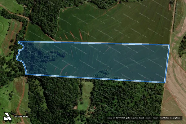Imagem de satélite de Lote n. 156, do Imóvel FAZENDA SÃO DOMINGOS - Lote n. 156, do Imóvel FAZENDA SÃO DOMINGOS em Cascavel - PR