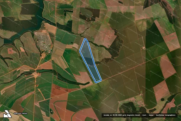 Imagem de satélite de Fazenda Itatiaia - Parte 1 em Sonora - MS