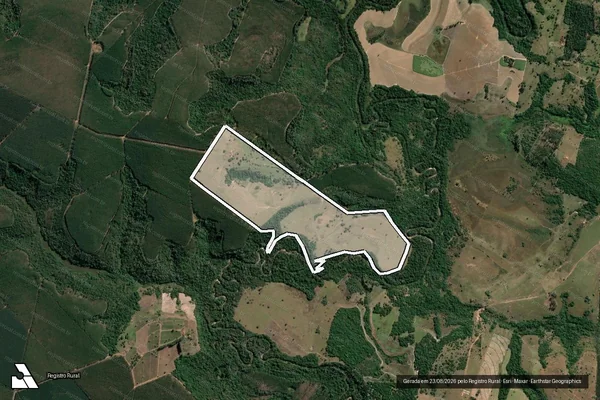 Imagem de satélite de ESTANCIA NOSSA SENHORA APARECIDA  - Parte 1 em Anhembi - SP