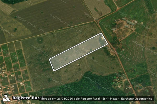 Imagem de satélite de SÍTIO SÃO ROQUE ? REMANESCENTE 02 - PARCELA 02 em Rurópolis - PA