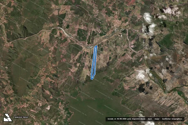 Imagem de satélite de Fazenda Vale do Sol - Parte 2 em Coronel Murta - MG