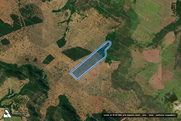Imagem de satélite de Fazenda Cervo ? Serra Negra - PARTE 1 em Caçu - GO