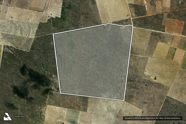 Imagem de satélite de PROJETO DE ASSENTAMENTO POÇO NOVO ? RESERVA LEGAL 2 - Parte 1 em Governador Dix-Sept Rosado - RN