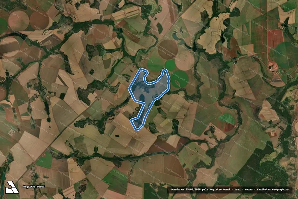 Imagem de satélite de FAZENDA SÃO PAULO - 001 em Acreúna - GO