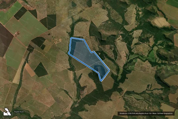 Imagem de satélite de Fazenda Morro Alto - Quinhão n° 3 - PARTE 1 em São Gabriel do Oeste - MS
