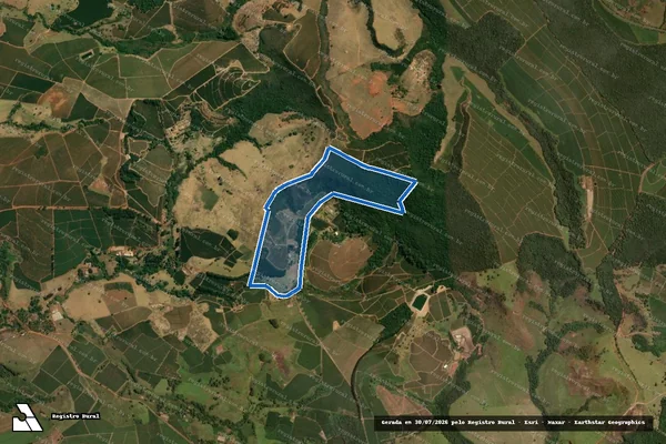 Imagem de satélite de Fazenda Nossa Senhora das Graças e São Domingos - 090520 em Ibiraci - MG