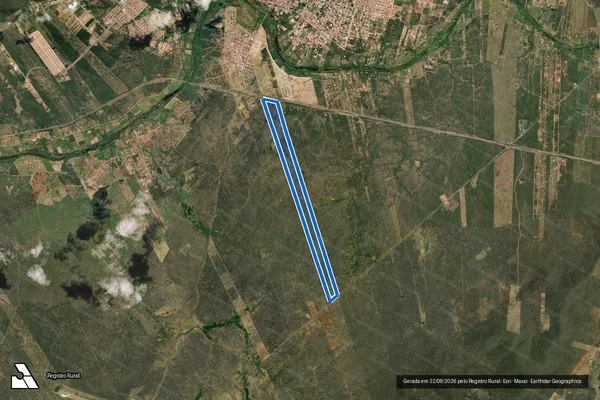 Imagem de satélite de VENEZA DA FAZENDA MALHADA DA PEDRA em Serra Talhada - PE