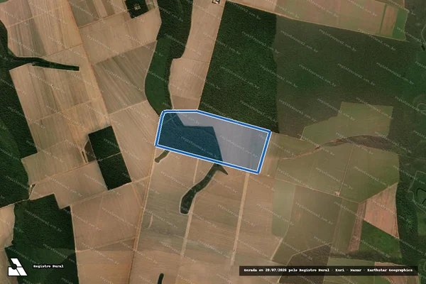 Imagem de satélite de FAZENDA PLANALTO ? LOTE 104 - Parte 1 em Querência - MT