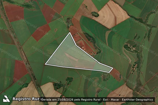 Imagem de satélite de Fazenda São João - Recreio - GLEBA B em Jardinópolis - SP