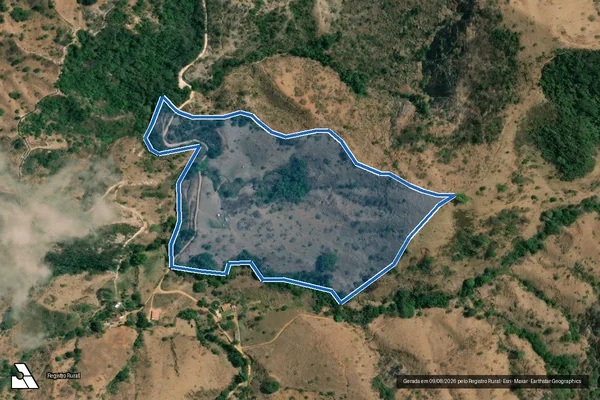 Imagem de satélite de FAZENDA TRAVESSÃO - PARCELA 02 em Mesquita - MG