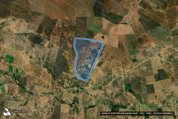 Imagem de satélite de FAZENDA ALTO ALEGRE - 01 em Serra Dourada - BA