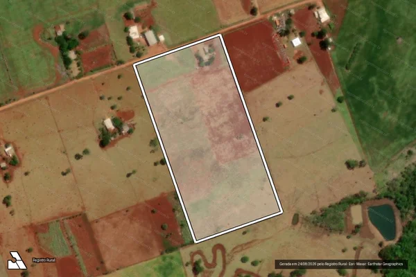 Imagem de satélite de FAZENDA BAGAGEM - LOTE 17 em Antônio João - MS