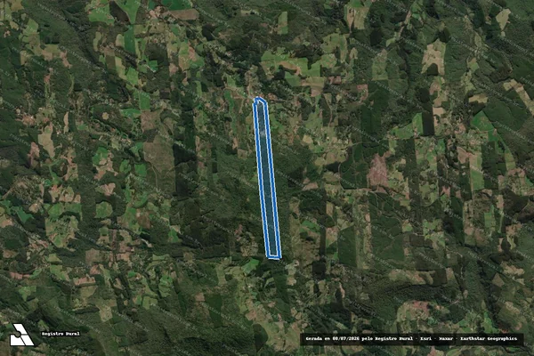 Imagem de satélite de FAZENDA MALU - Parte 1 em Porto União - SC