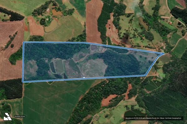 Imagem de satélite de Sitio Colossemos - Gleba 01 em Arroio Trinta - SC