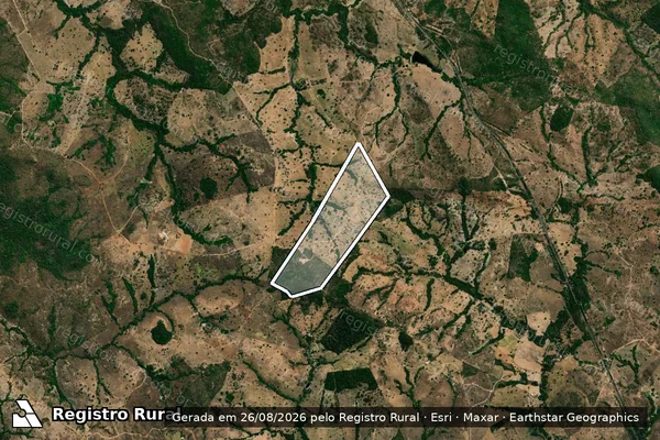Imagem de satélite de FAZENDA LETICIA - 001 em Goiás - GO
