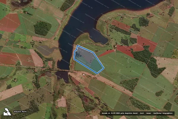 Imagem de satélite de FAZENDA CARIDADE - FAZENDA CARIDADE em Araporã - MG