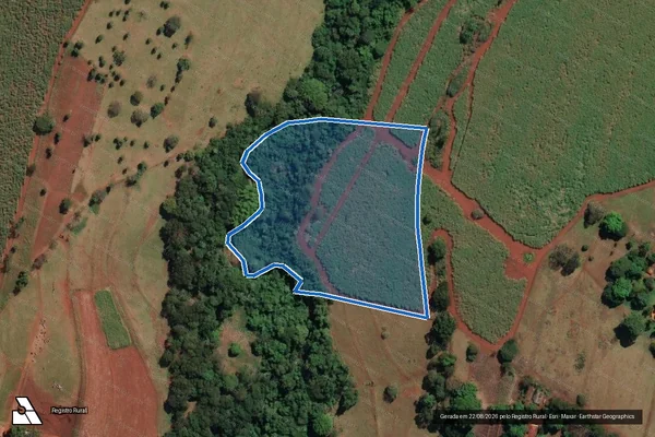Imagem de satélite de FAZENDA VARGEM GRANDE - Matrícula 24.208 em São Joaquim da Barra - SP