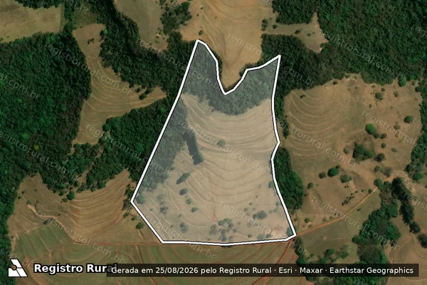 Imagem de satélite de Fazenda São Francisco - Gleba 1 em Analândia - SP
