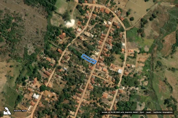 Imagem de satélite de LOTE COM CASA - Parte 1 em Conceição do Mato Dentro - MG