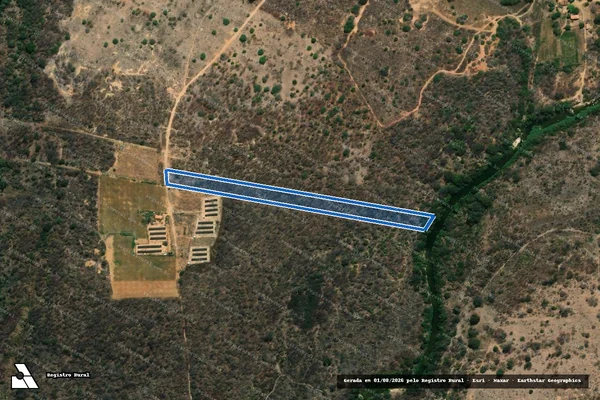 Imagem de satélite de FAZENDA BARREIRO DO ITAPICURÚ - PARTE 24 em Jaíba - MG