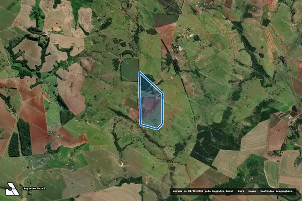 Imagem de satélite de Fazenda Nosso Canto - 8552 em Coronel Macedo - SP