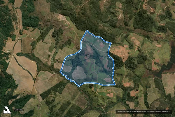 Imagem de satélite de FAZENDA BONANZA - 001 em Poços de Caldas - MG