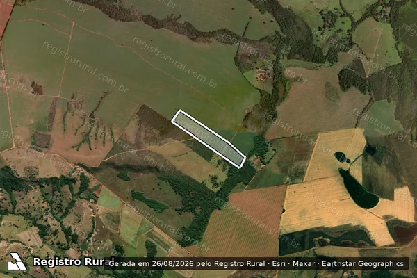 Imagem de satélite de FAZENDA MUQUÉM, ESPECIFICADO QUINHÃO 6 - Parte 1 em Alexânia - GO