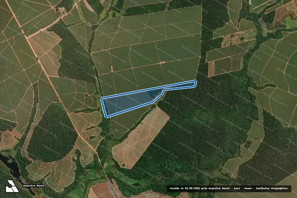 Imagem de satélite de Sítio Cervo Grande - Parte 1 em Irapuã - SP