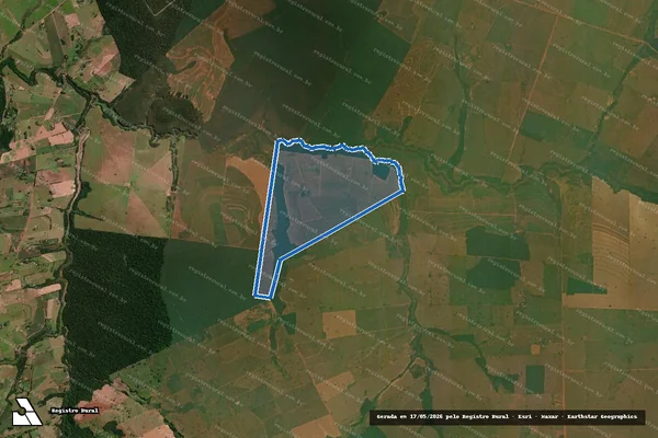 Imagem de satélite de FAZENDA TRÊS IRMÃS - Parte 1 em Querência do Norte - PR