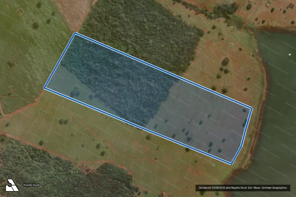 Imagem de satélite de FAZENDA BEBEDOURO - GLEBA 05 em Santa Vitória - MG